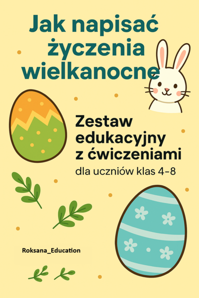 Jak napisać życzenia wielkanocne? – Gotowy zestaw edukacyjny z ćwiczeniami (klasy 4–8)