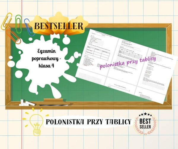 Egzamin poprawkowy z języka polskiego klasa 4, część pisemna i ustna zestaw zadań, kryteria odpowiedzi