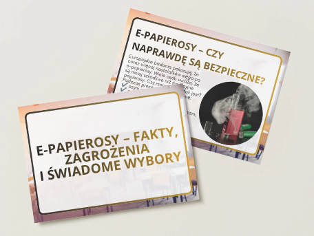 E-papierosy – fakty, zagrożenia i świadome wybory  prezentacja profilaktyczna
