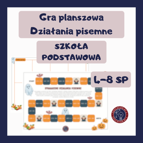 Gra planszowa Działania pisemne