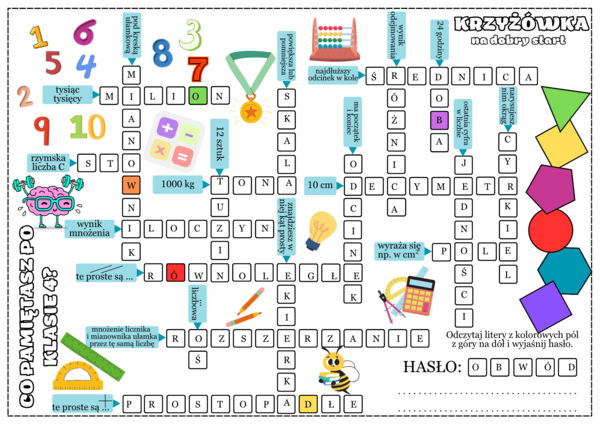 Matematyka. Co pamiętasz po klasie 4? Powtórzenie. Pierwsza lekcja. Klasa 5