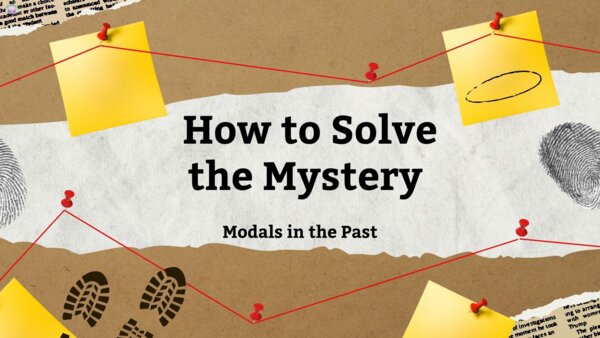 The Grammar Investigation: Modals in the Past