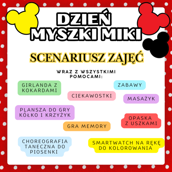 DZIEŃ MYSZKI MIKI - 18 LISTOPADA