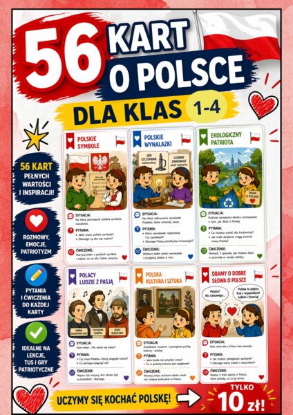 Karty TUS o Polsce dla klas 1–4