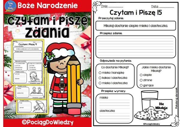 Czytam i piszę zdania - Boże Narodzenie