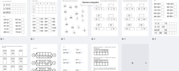 Ćwiczenia utrwalające dodawanie i odejmowanie w zakresie 100
