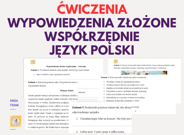📚 Wypowiedzenia złożone współrzędnie – kompleksowy zestaw ćwiczeń dla uczniów! ✍️
