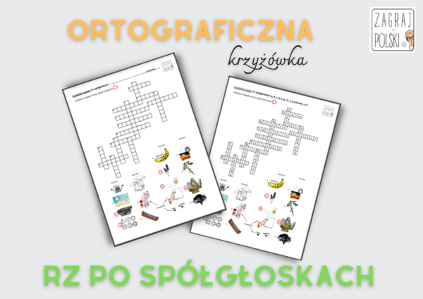 Ortograficzna krzyżówka - "rz" po p, b, t, d, k, g, ch, j, w