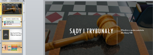 Sądy i trybunały - prezentacja