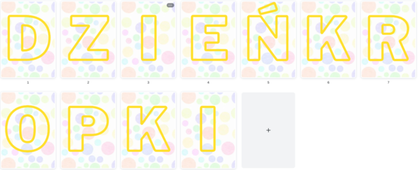 Dzień Kropki -GIRLANDA