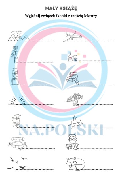 "Mały Książę" - ikonki skojarzeniowe