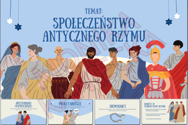 Społeczeństwo antycznego Rzymu - historia klasa 5 prezentacja
