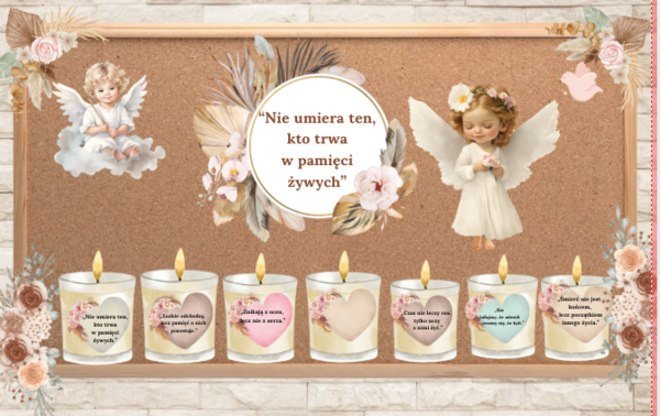Wyjątkowa Gazetka, na Święto Zmarłych która uczy szacunku i pamięci |z miejscem na osobiste wspomnienia uczniów.| Zawiera dwa duże plakaty-6xA4|30 stron gotowych do druku