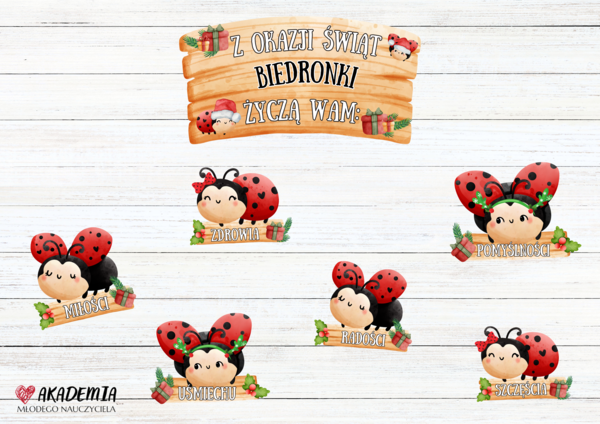 ŚWIĄTECZNE ŻYCZENIA - WERJA BIEDRONKI - INNE NAZWY GRUP RÓWNIEŻ DOSTĘPNE