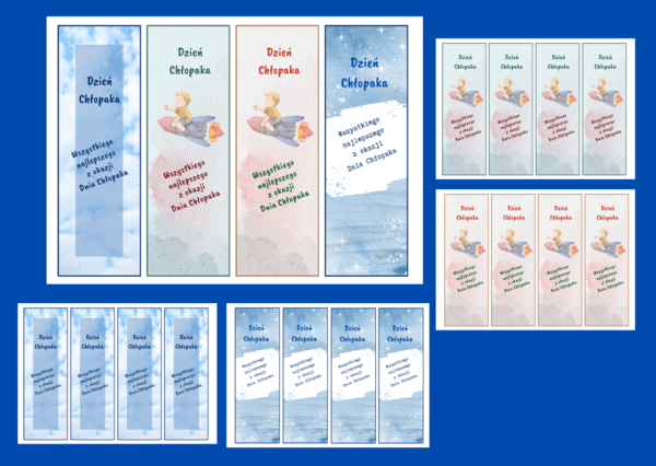 DZIEŃ CHŁOPAKA - zakładki do książek – zakładka – wersja 3