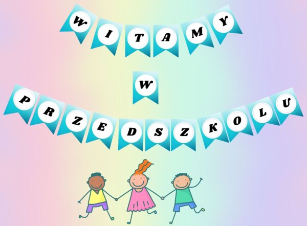 Girlanda na początek roku - niebieska