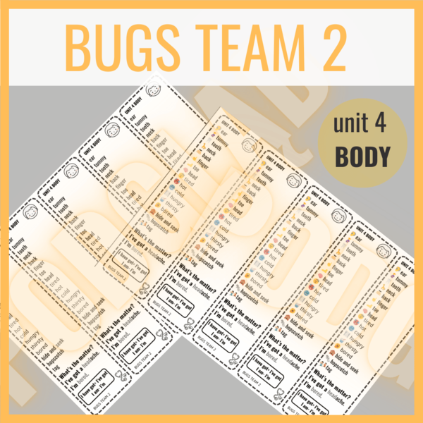 Bugs Team 2 unit 4 BO DY- zakładki do książki