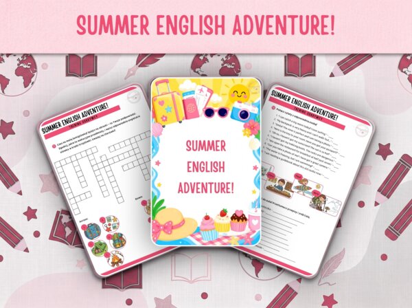 Summer English Adventure! ☀️ Wakacyjna Karta Pracy + Klucz
