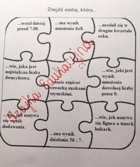 Znajdź osobę, która... - gra dydaktyczna