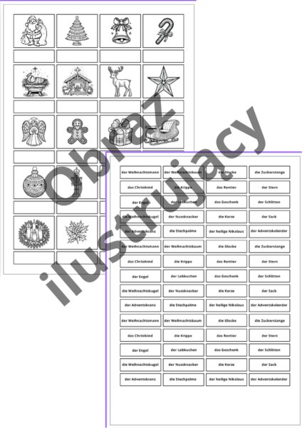 Świąteczna kolorowanka i wycinanka