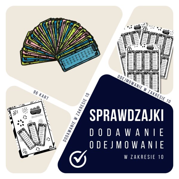 Sprawdzajki - dodawanie i odejmowanie w zakresie 10