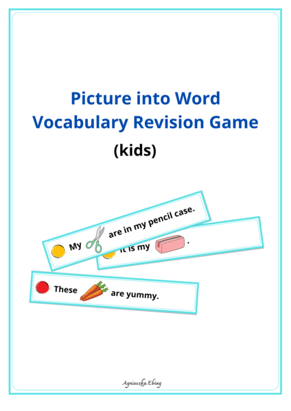 Picture into Word Revision Game (Kids)