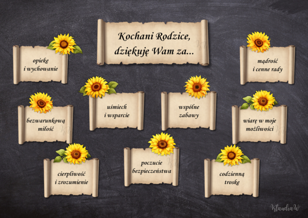 Dzień Mamy i Taty - dekoracja