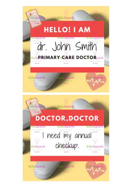 Doctors and patients. Karty dobierania w pary.