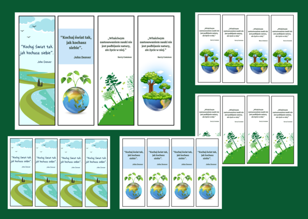 DZIEŃ ZIEMI – zakładki do książek – zakładka – biblioteka – wersja 4