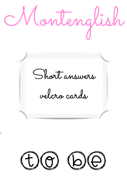 Karty typu 'task card' do ćwiczenia krótkich odpowiedzi: to be