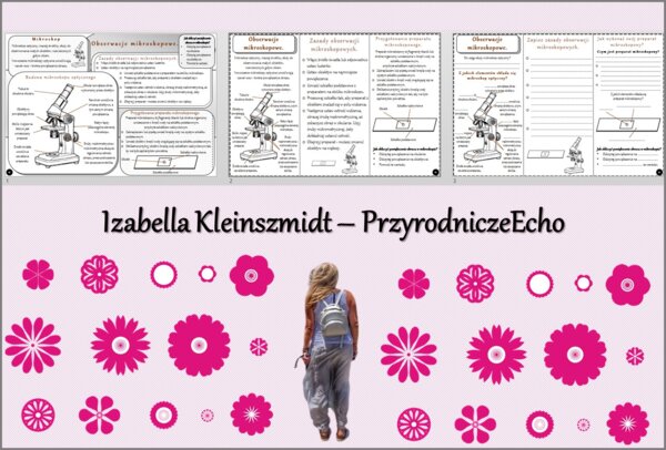 Minizestaw do tematu „Obserwacje mikroskopowe” – sketchnotka + karta pracy w pdf + gratisowy link do prezentacji multimedialnej niekomercyjnej wykonanej w genial.ly do indywidualnego pobrania i użycia do celów niekomercyjnych. Biologia 5, Dział „Biologia