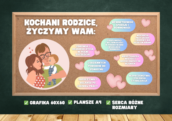 KOCHANI RODZICE, ŻYCZYMY WAM...