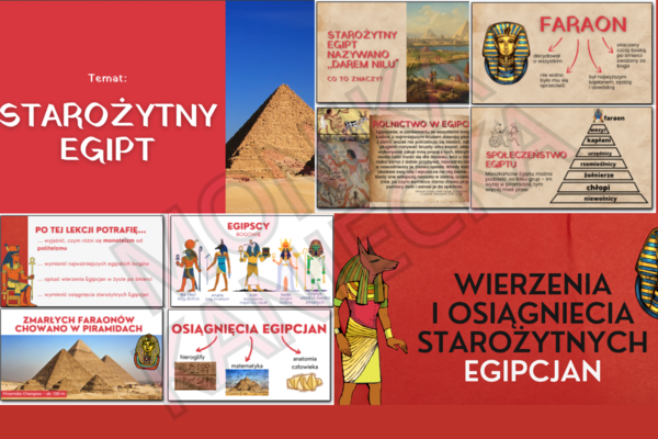 Starożytny Egipt i wierzenia starożytnych Egipcjan  - prezentacja historia klasa 5