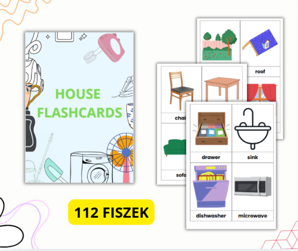 HOUSE FLASHCARDS, FISZKI, DOM, ANGIELSKI