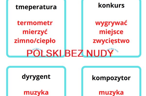 Taboo - wyrazy ą ę om em on en