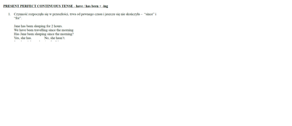 Present Perfect Continuous
