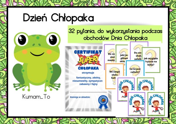 Dzień chłopaka- pytania do gry