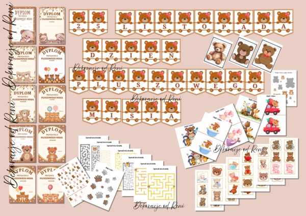 🎉 ZESTAW NA DZIEŃ PLUSZOWEGO MISIA 🧸 🎉 wersja 2