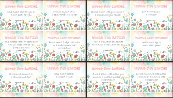 Science (Nauka i technika) gra Would you rather /48 kart