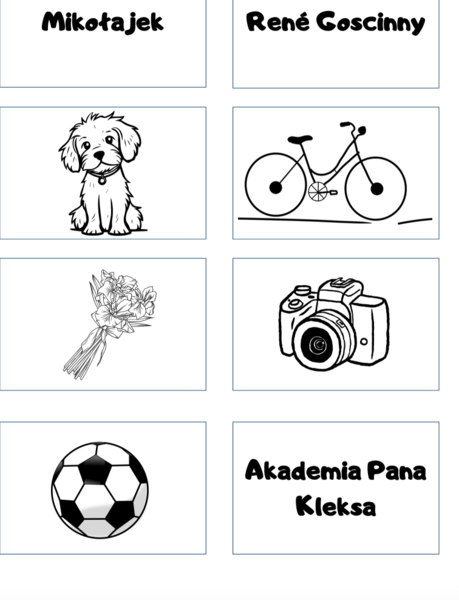 Lekturowe ikony (kl. 4-6) + karta pracy