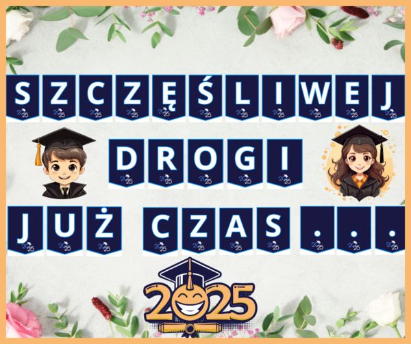 2 GIRLANDY NA ZAKOŃCZENIE SZKOŁY