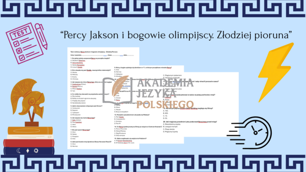 "Percy Jakson. Złodziej pioruna" test z lektury