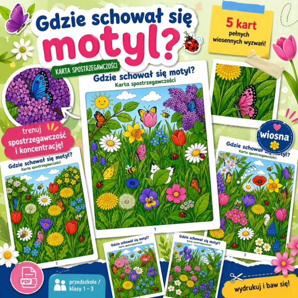 Gdzie schował się motyl?