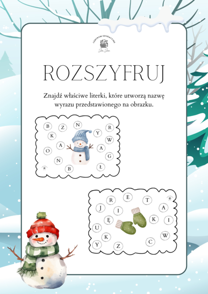 Psoty elfika- znajdź właściwe literki