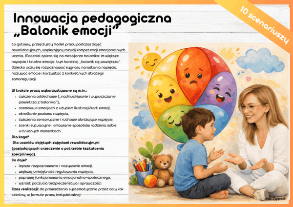Innowacja pedagogiczna „Balonik emocji”