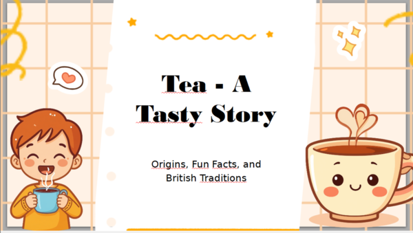 Prezentacja o historii herbaty i jej popularności w Wielkiej Brytanii