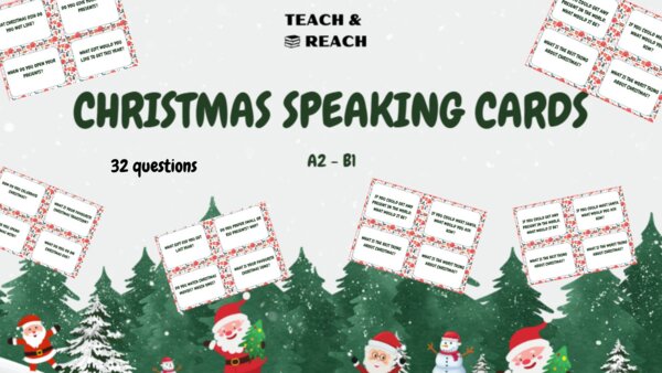 Christmas speaking cards A1-B1