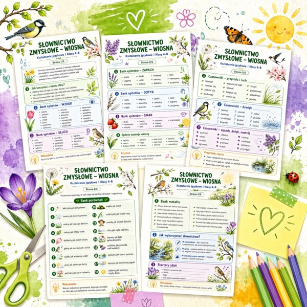 Słownictwo zmysłowe - wiosna