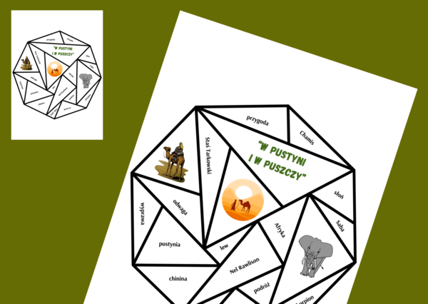 W PUSTYNI I W PUSZCZY – układanka – puzzle – egzamin – powtórka