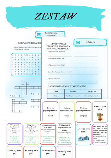 Brainy 5 unit 1 ZESTAW KARTY PRACY + KARTY POWTÓRKOWE